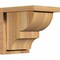Ekena Millwork Ridgewood Rough Sawn Corbel w/Backplate, Western Red Cedar, 8"W x 10"D x 10"H COR08X10X10RID01RWR - alternate 1
